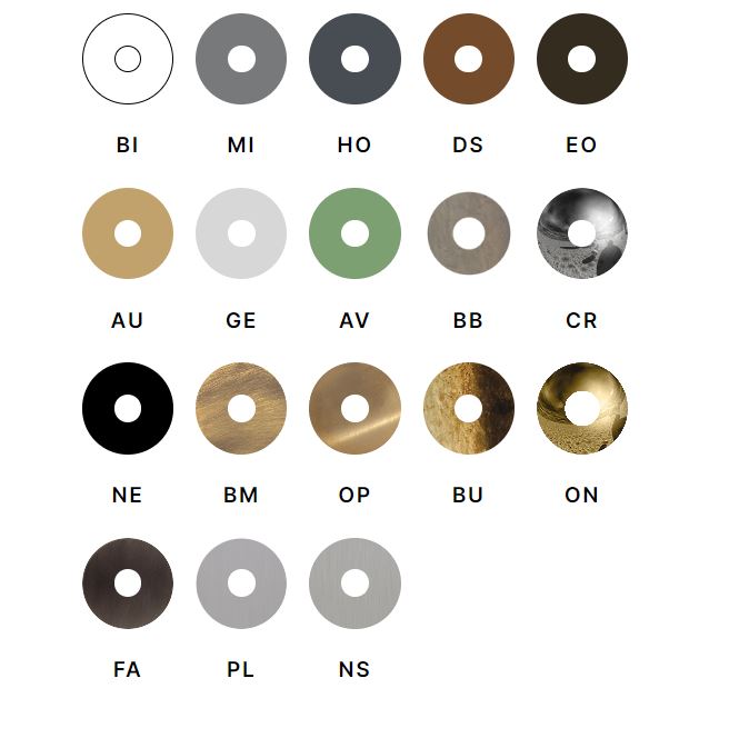 available color finishes for built-in diverter Bongio Amarcord