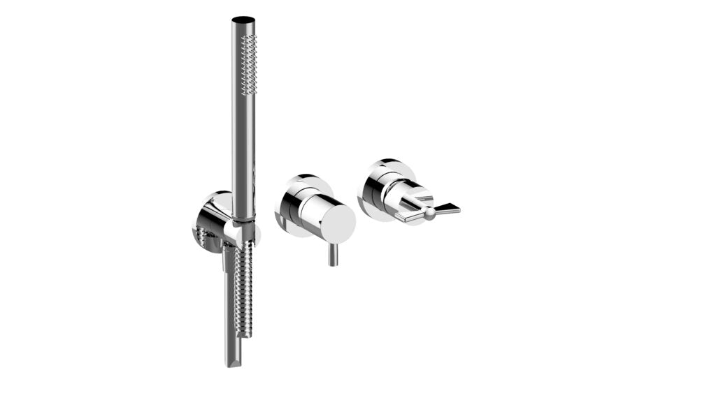 built-in shower mixer by Bongio Amarcord