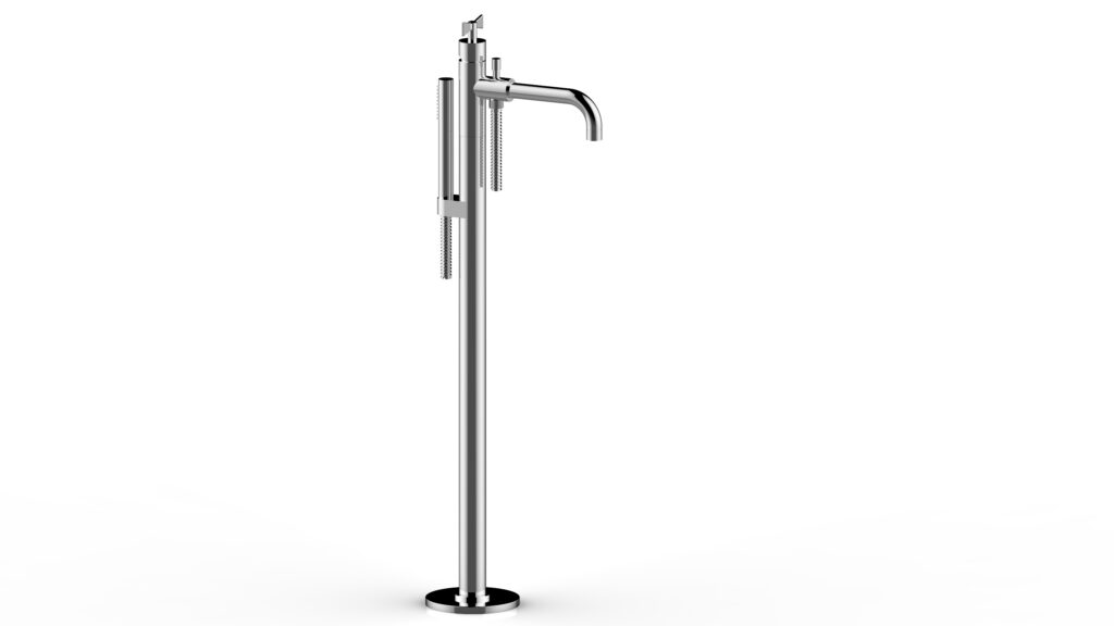 floor mounted bath mixer by Bongio Amarcord