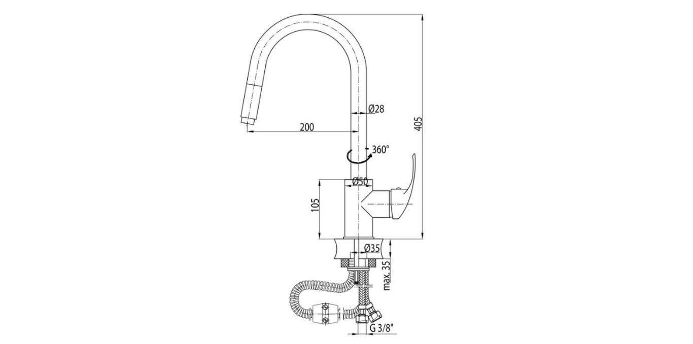 Angelo kitchen mixer with pull-out spray Pakistan, Modern Angelo kitchen faucet pull-out spray, Flexible spray Angelo kitchen mixer Pakistan, Durable Angelo kitchen mixer tap Pakistan, Premium Italian Angelo kitchen mixer Pakistan,