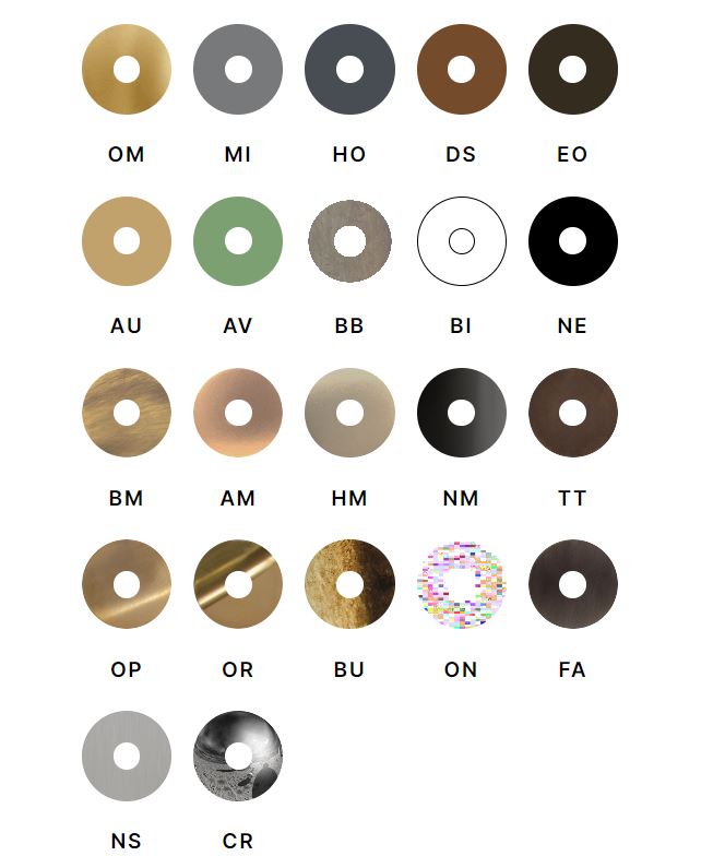 available color finishes for 3-way switch Bongio Aqua