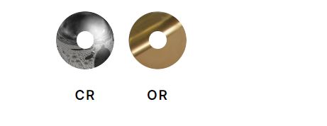 Bongio Axel built-in three hole basin mixer color finishes