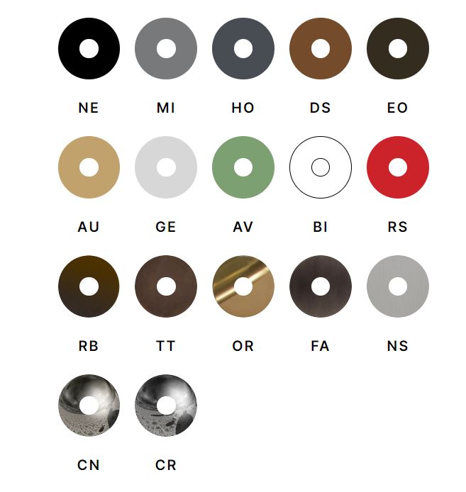 Bongio Bowling luxury basin mixer color finishes