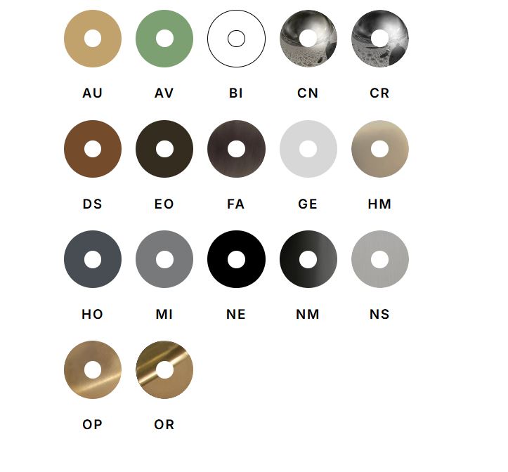 Bongio Aqua built-in thermostatic mixer 3-way available colors finishes