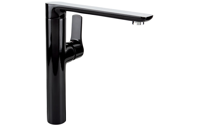 Dali black standing kitchen mixer Pakistan, Modern Dali kitchen mixer with side lever, Sleek black kitchen mixer Dali Pakistan, Premium Dali kitchen faucet with side lever, Bongio Valvex Dali black kitchen mixer Pakistan,
