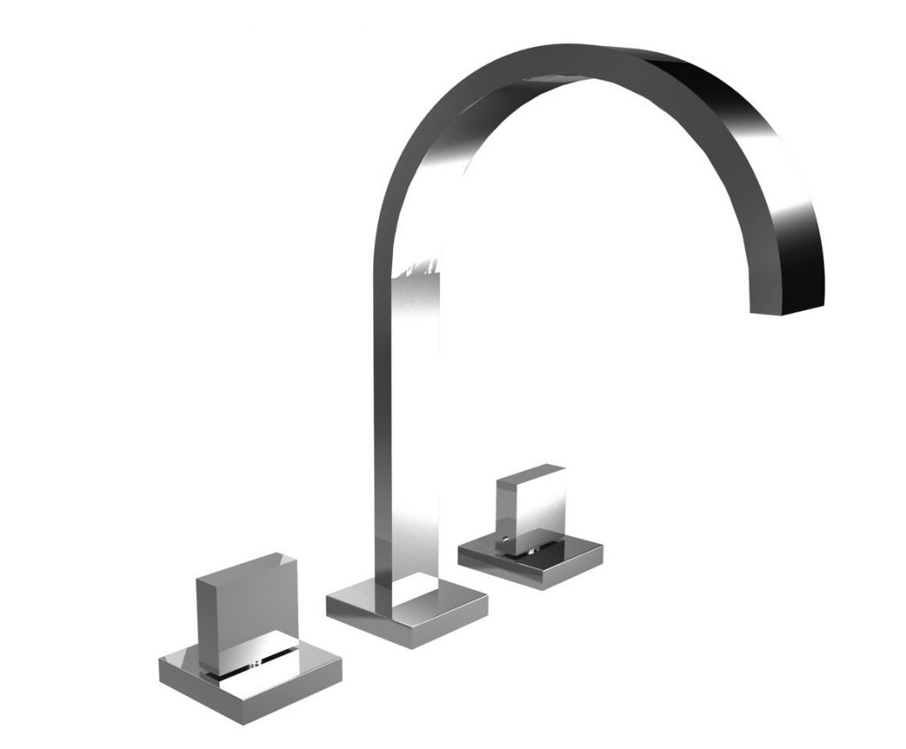 three hole basin mixer by Bongio Domino Q