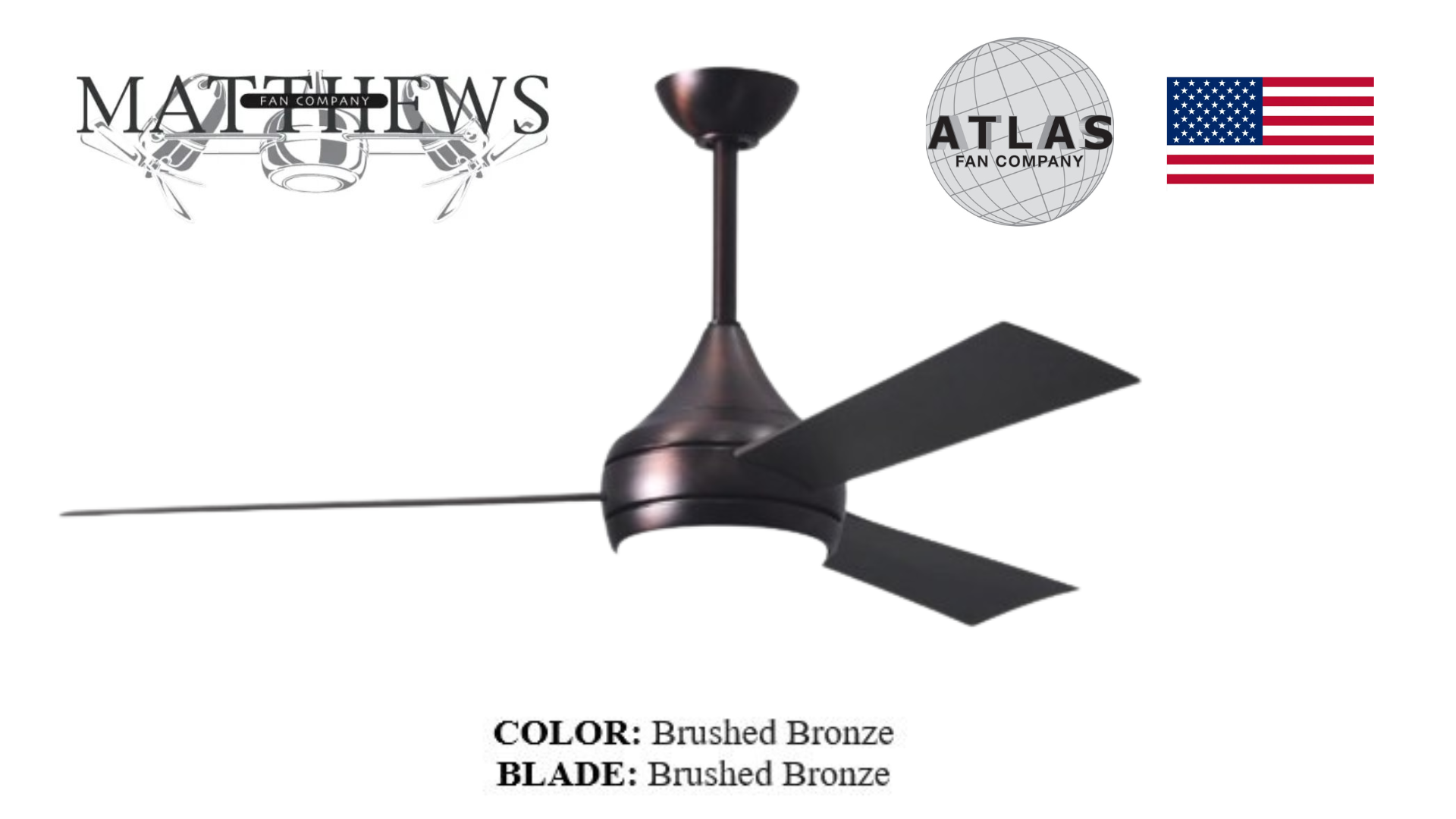 Brushed bronze modern ceiling fan with light – 3-blade LED fan with remote for indoor/outdoor spaces in Pakistan