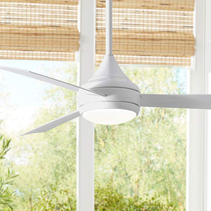 Donaire gloss white ceiling fan with remote – 3-blade LED fan for indoor/outdoor luxury spaces in Pakistan