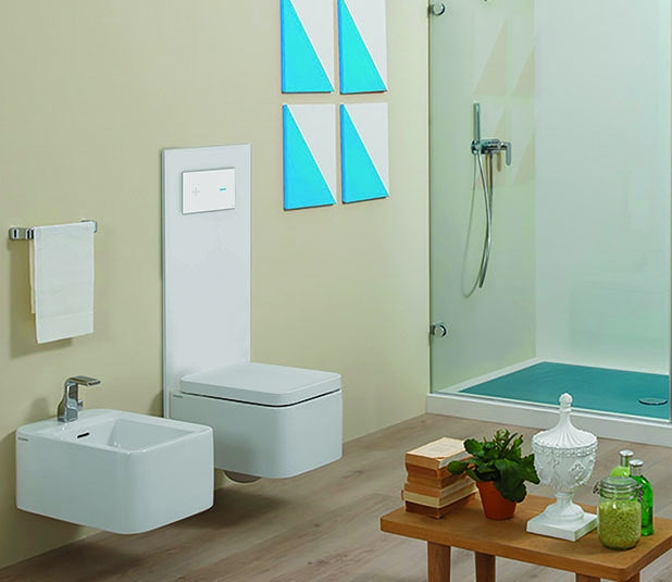 Easy Move flush tank white glass Pakistan, Modern white glass flush tank, Stylish Easy Move concealed tank, Durable white flush tank Pakistan, Premium Easy Move flush tank Pakistan,