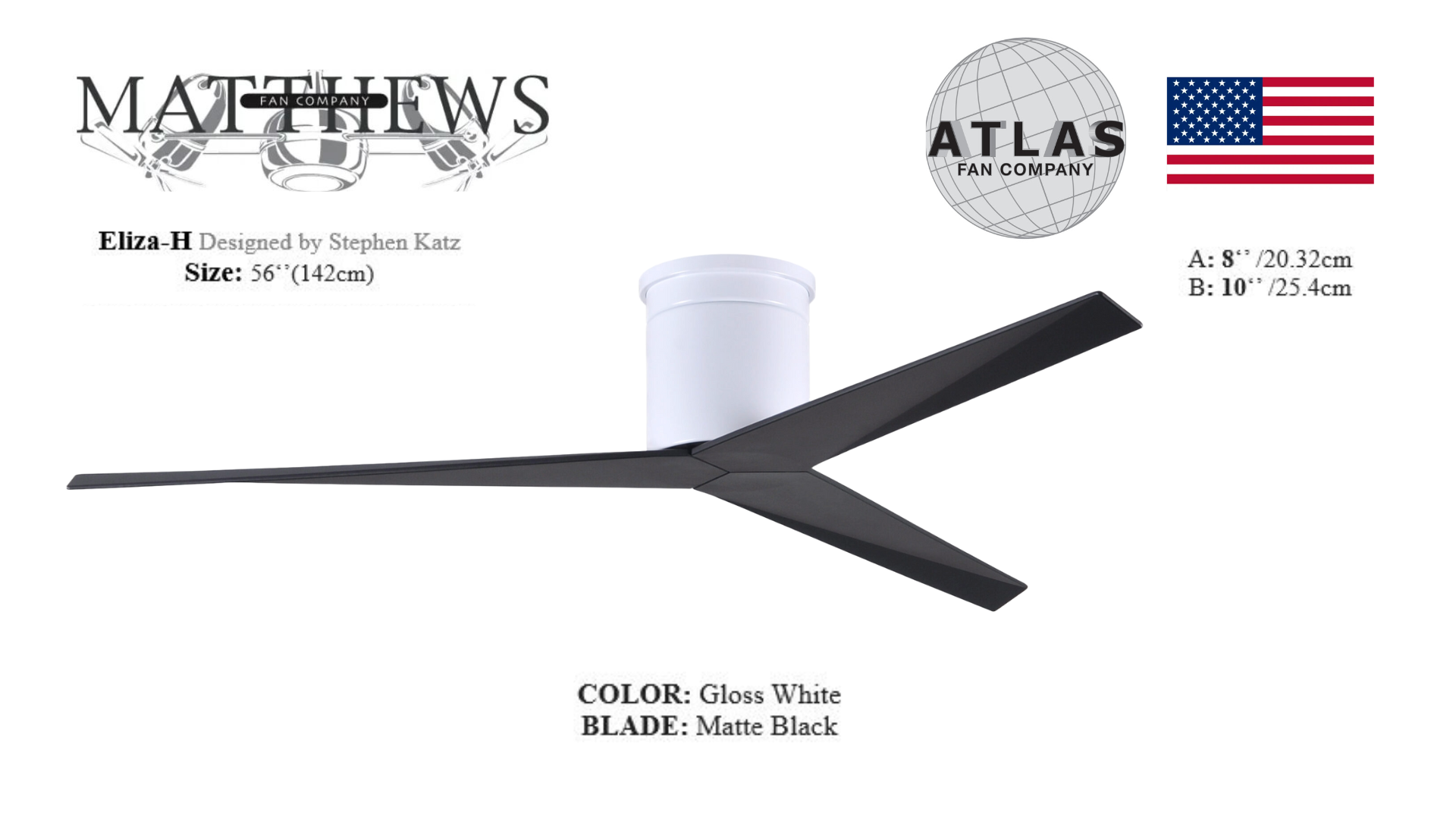 Gloss white ceiling fan – modern sculpted-blade white ceiling fan for interiors in Pakistan