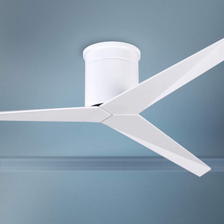 ELIZA-H gloss white ceiling fan – modern sculpted-blade white ceiling fan for interiors in Pakistan