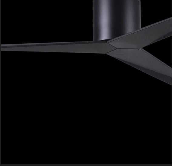 ELIZA-H matte black designer ceiling fan – modern 3-blade sculpted fan for luxury interiors in Pakistan