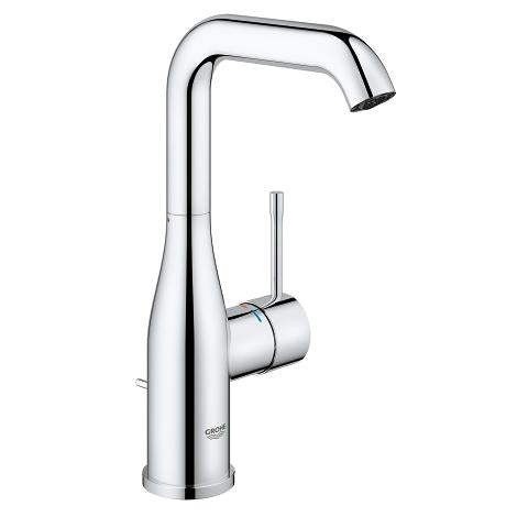 long height basin mixer by Grohe Essence