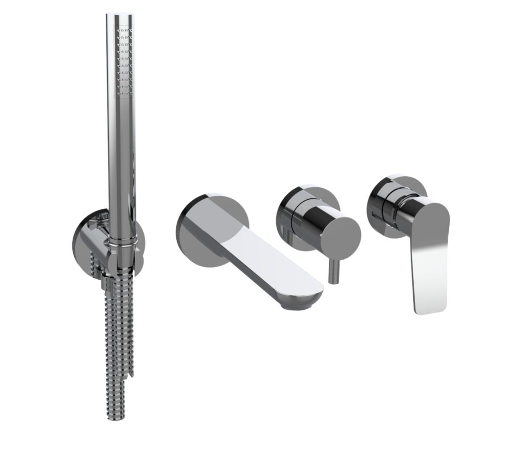 built-in bath mixer by Bongio Gio2