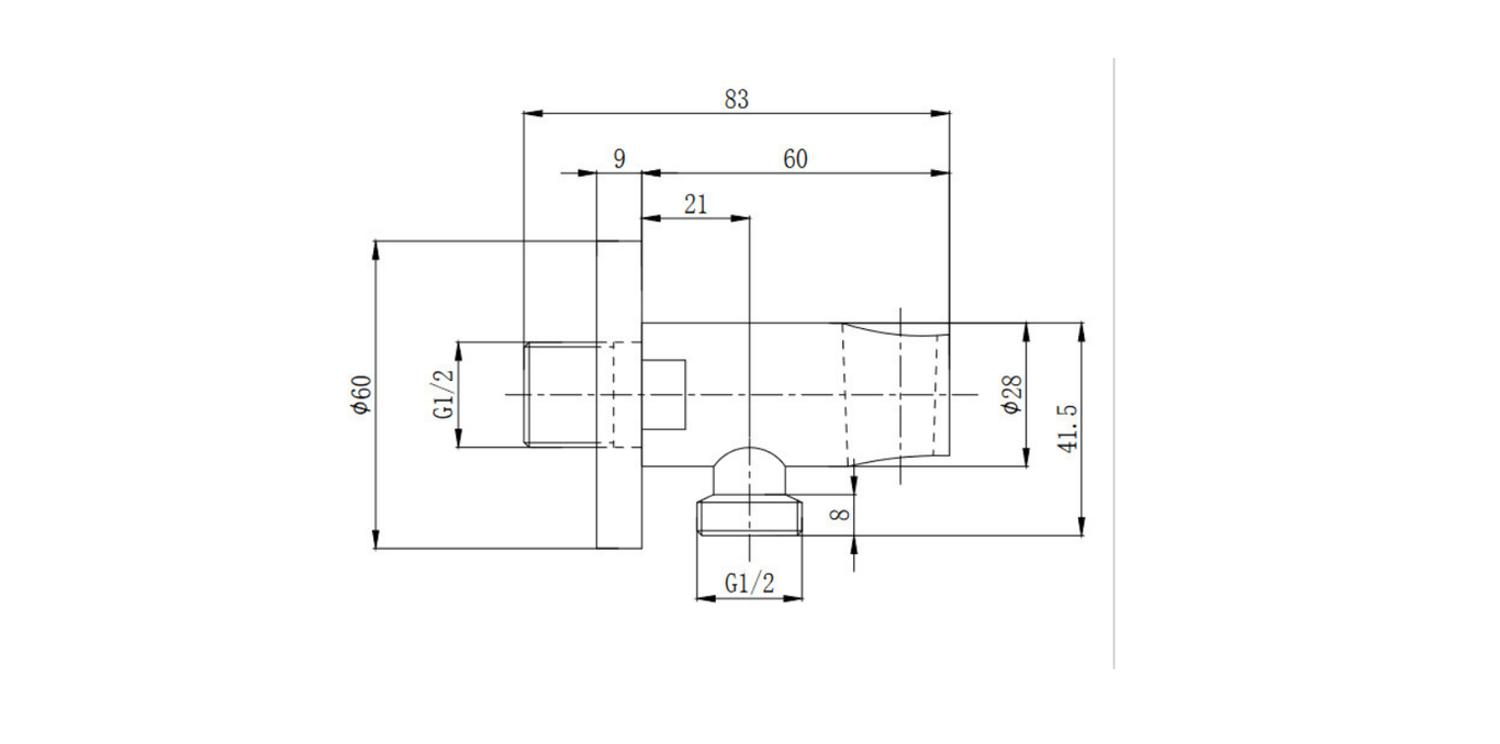 Durable Round Brass Water Inlet by Eurodocia Pakistan