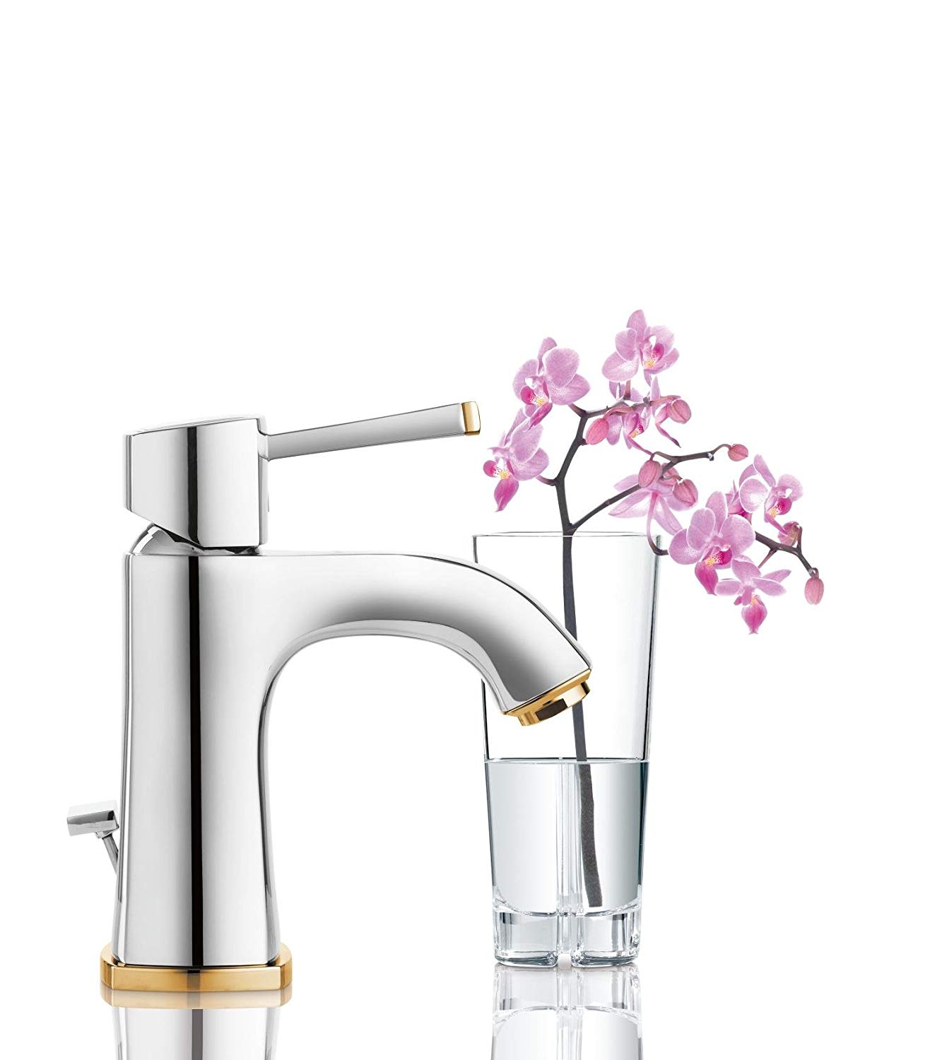 Grohe Grandera single lever basin mixer installed in bathroom