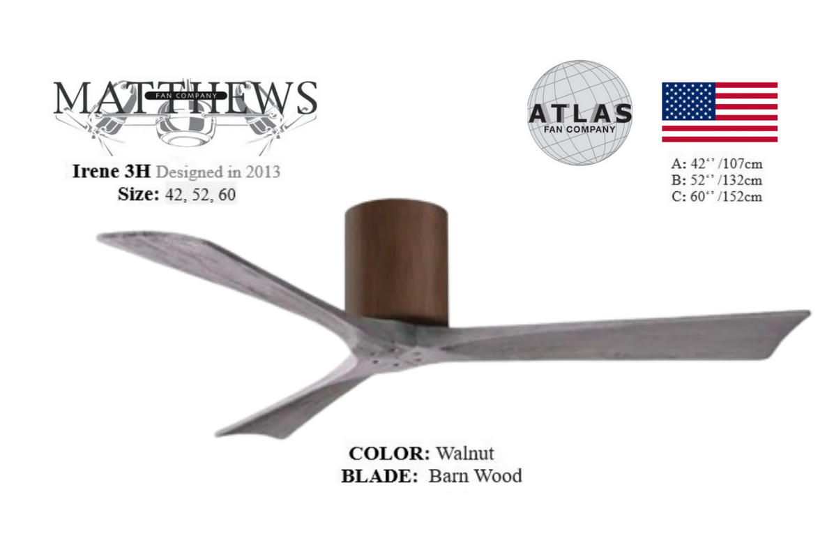 Walnut ceiling fan – 3-blade wood finish fan with silent DC motor for homes in Pakistan