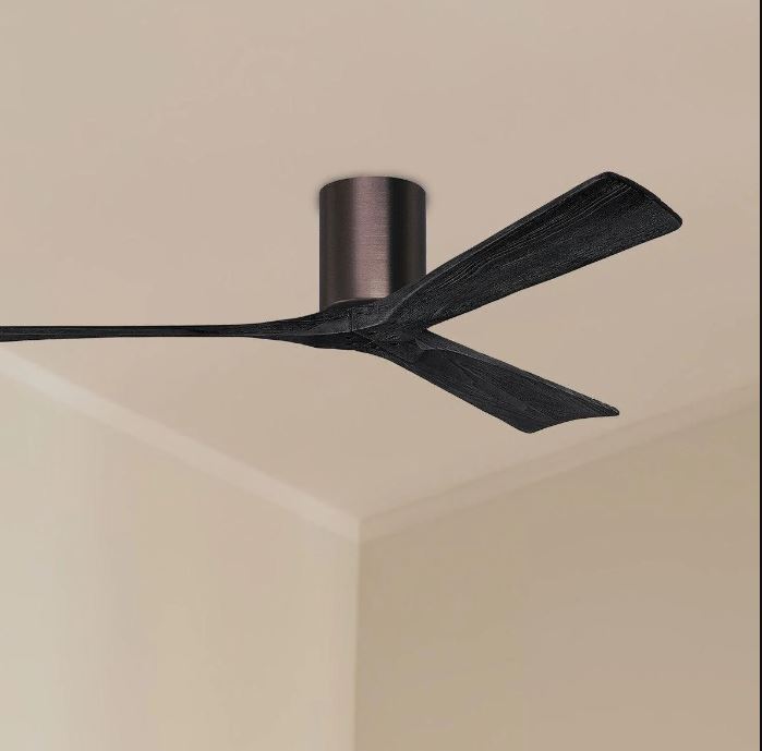 Irene 3H brushed bronze outdoor ceiling fan with remote control β weather-resistant 3-blade fan for patios in Pakistan