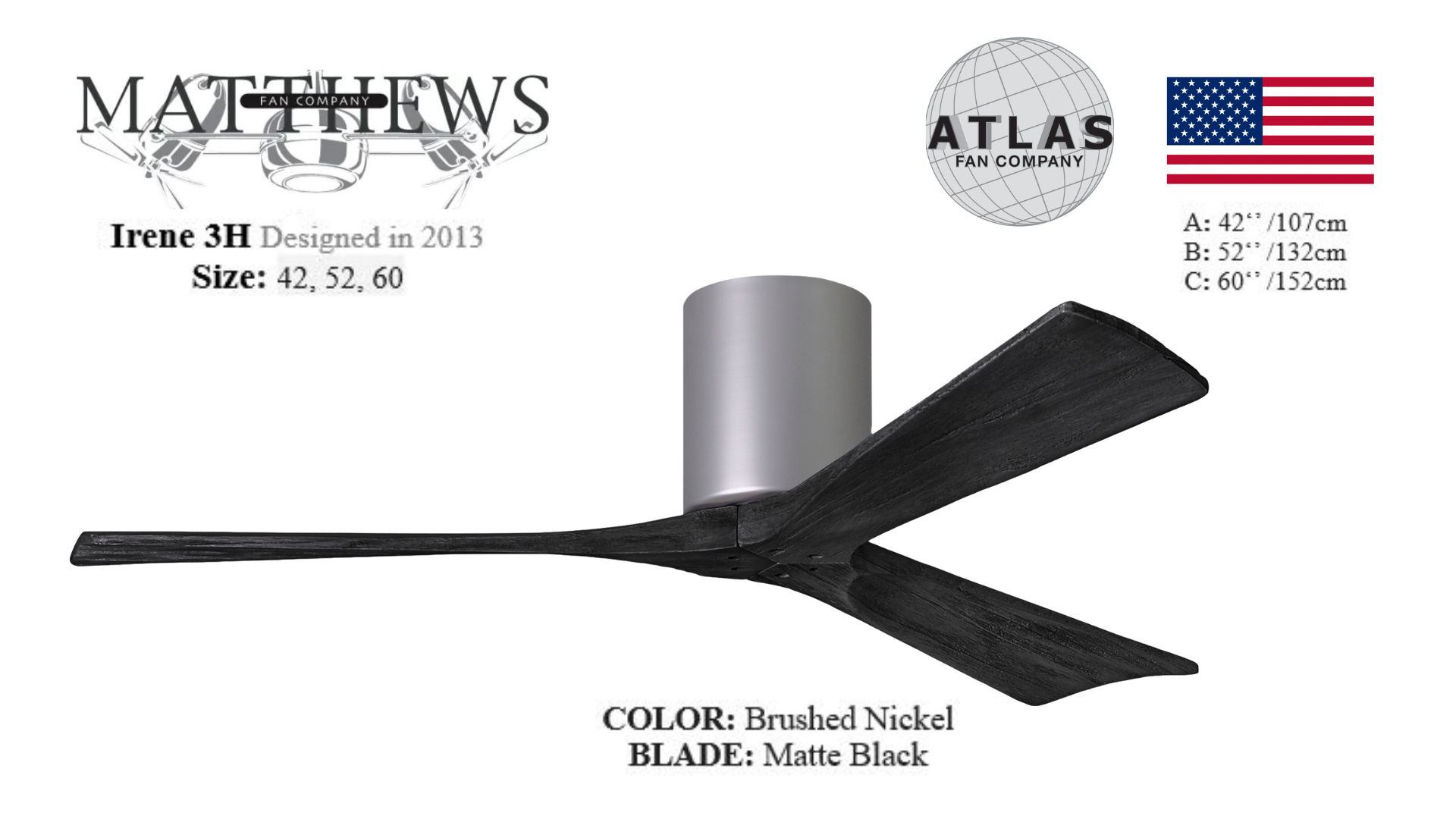 Brushed nickel ceiling fan with remote – sleek 3-blade fan with silent DC motor for modern homes in Pakistan