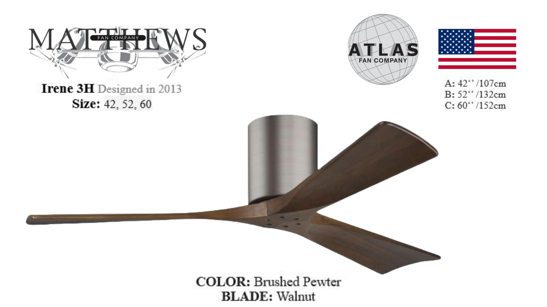 Modern ceiling fan with brushed pewter finish and DC motor – remote-controlled for convenience and comfort
