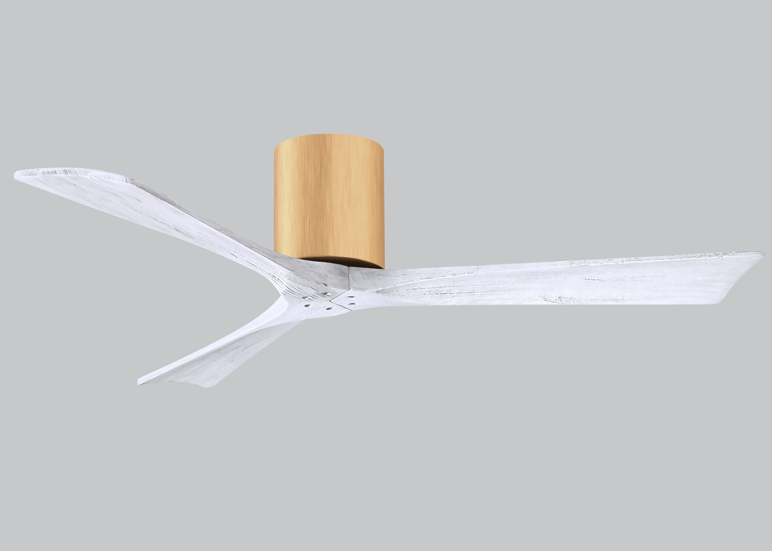 Irene 3H light maple designer ceiling fan – 3-blade wooden fan with silent DC motor for stylish living rooms in Pakistan