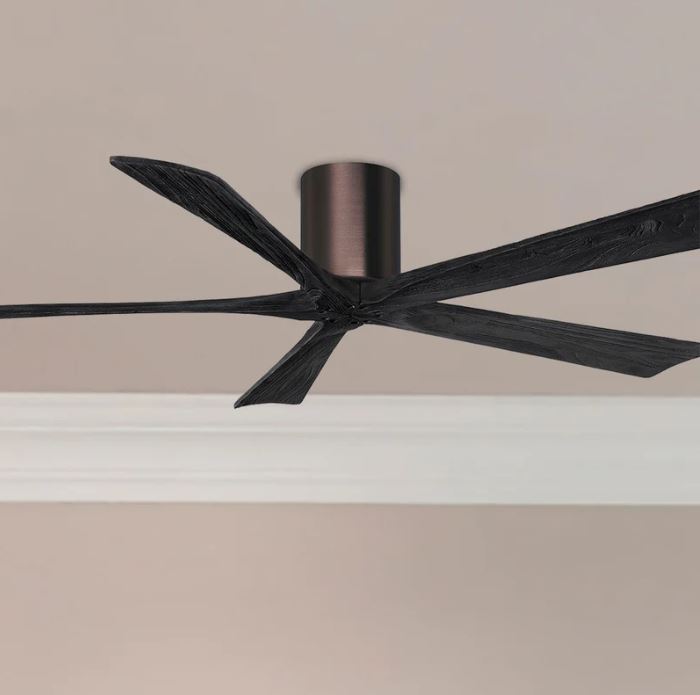 Irene 5H brushed bronze designer ceiling fan – luxury 5-blade fan for stylish homes in Pakistan