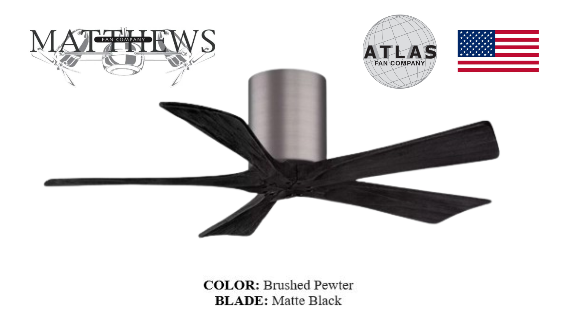 Irene 5H brushed pewter premium ceiling fan – silent low-profile fan for elegant homes in Pakistan