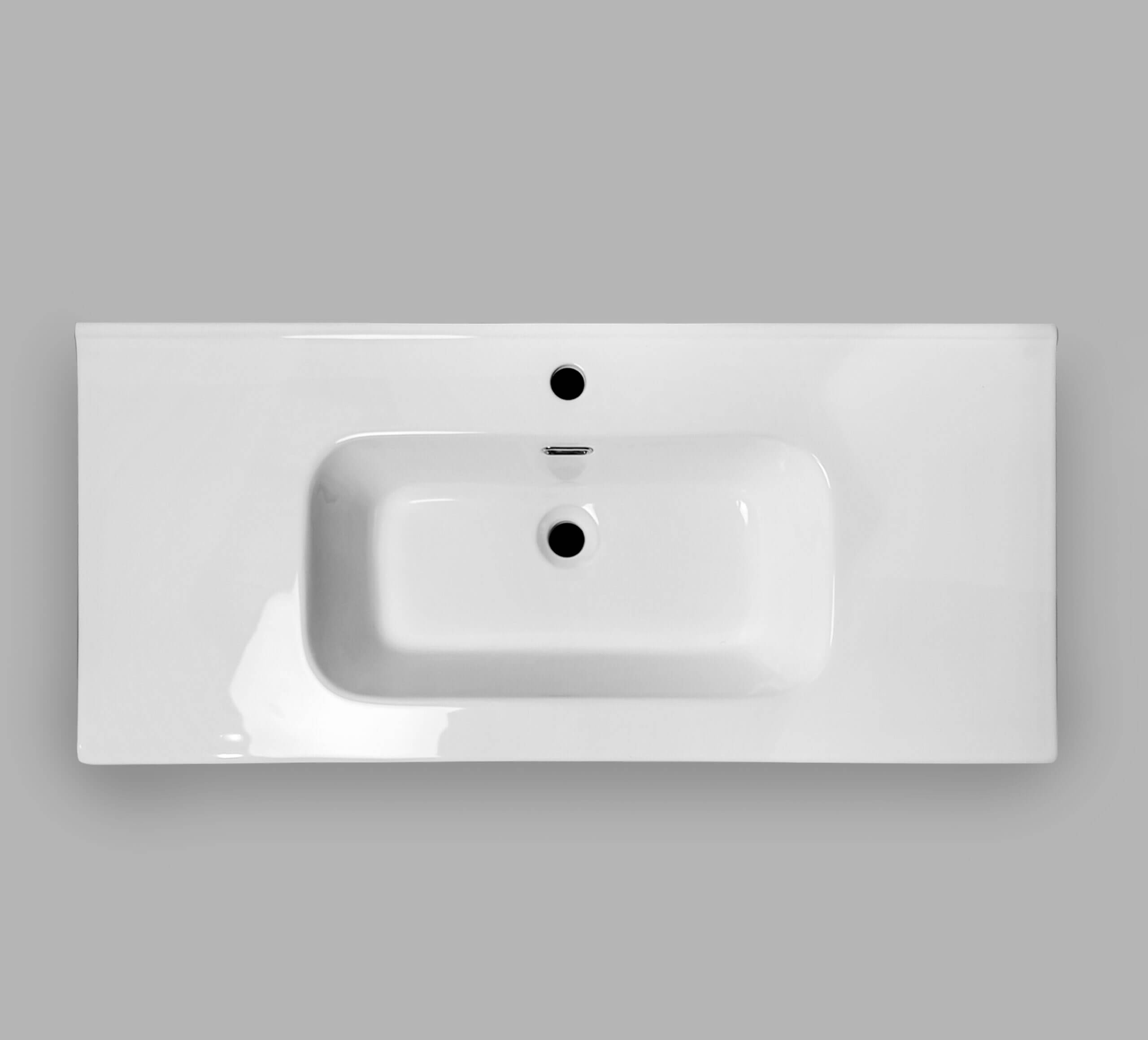 Top view of best bathroom vanity Laura by Baden House made in Italy Available in Pakistan - Find the best bathroom cabinet for your bathroom.