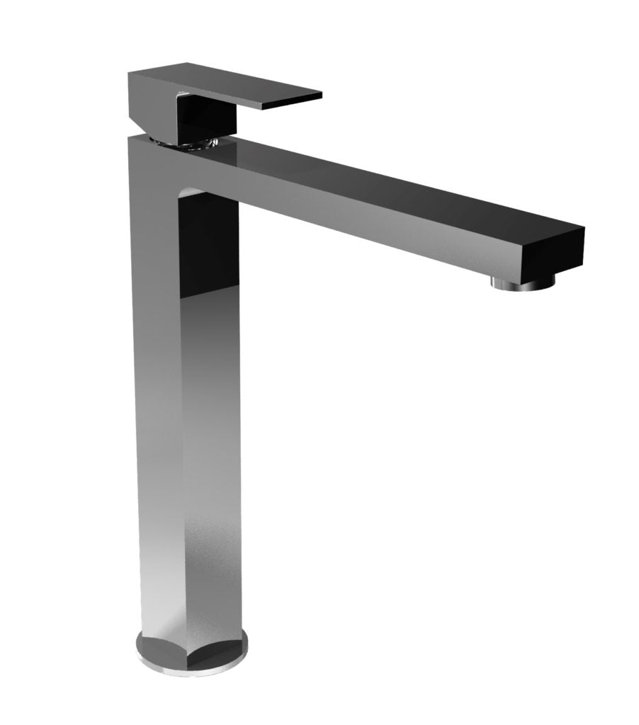 Long height basin mixer by Bongio Linea