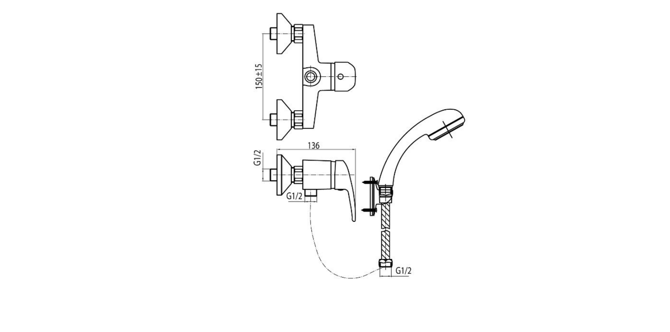 Shower Mixer Set Price in Pakistan Valvex Logic Technical Dimensions