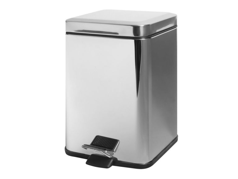 Buy Niagara Square Pedal Bin 6L chrome online in Pakistan