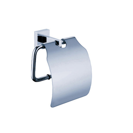 Toilet paper holder with wall mounted and modren design bathroom ccessory.