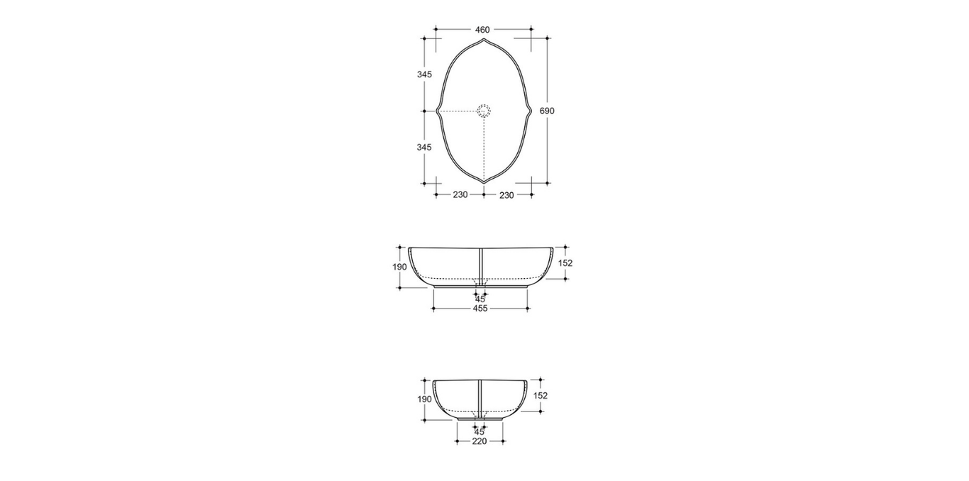 OYESTER Extra Luxury basin by Vitruvit – premium Italian washbasin for luxury interiors