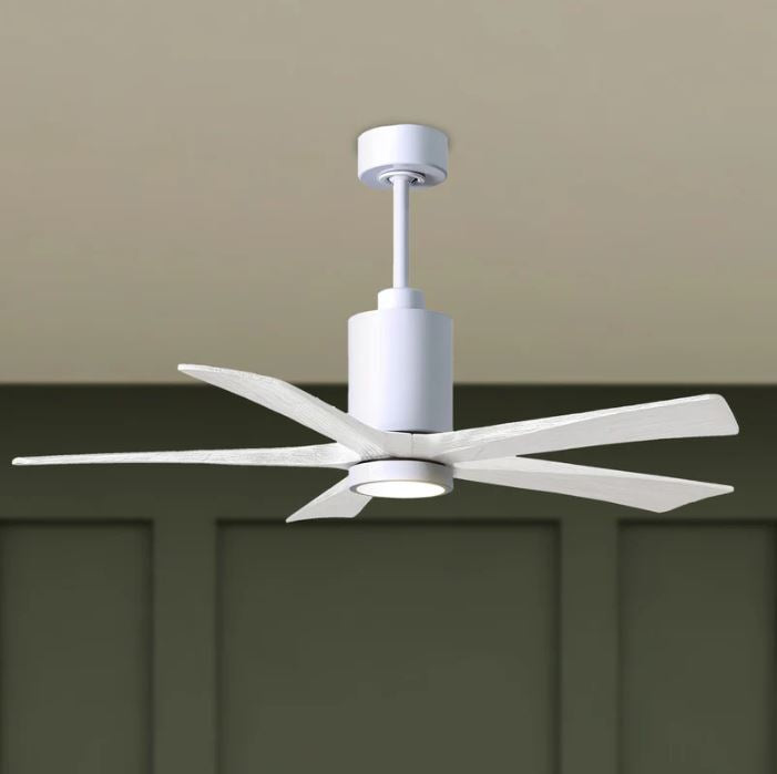 Matthews PATRICIA‑5 gloss white DC ceiling fan Pakistan, 5‑blade gloss white Patricia‑5 ceiling fan LED, energy‑efficient modern gloss white ceiling fan Pakistan, whisper‑quiet Patricia‑5 ceiling fan gloss white Pakistan, sleek gloss white Patricia‑5 ceiling fan Pakistan,