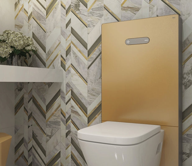 QR Inox sanitary module gold Pakistan, Luxury gold sanitary module, Durable QR Inox bathroom module, Elegant gold sanitary module design, Premium QR Inox sanitary module Pakistan,