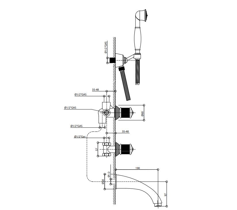 Royale80 luxury bath & shower mixer Pakistan