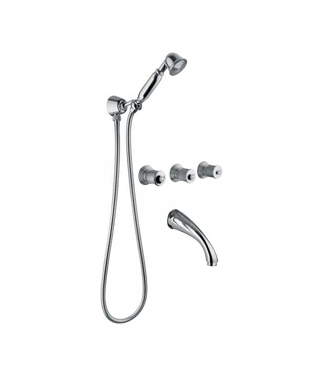 Royale80 bath mixer with duplex shower set Pakistan