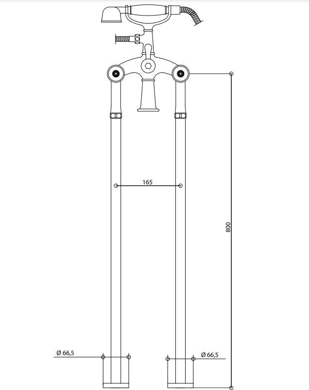 Royale80 bath mixer with shower set 06528 Pakistan