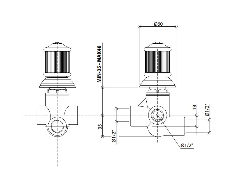 Royale80 2-in 2-out diverter for showers in Pakistan