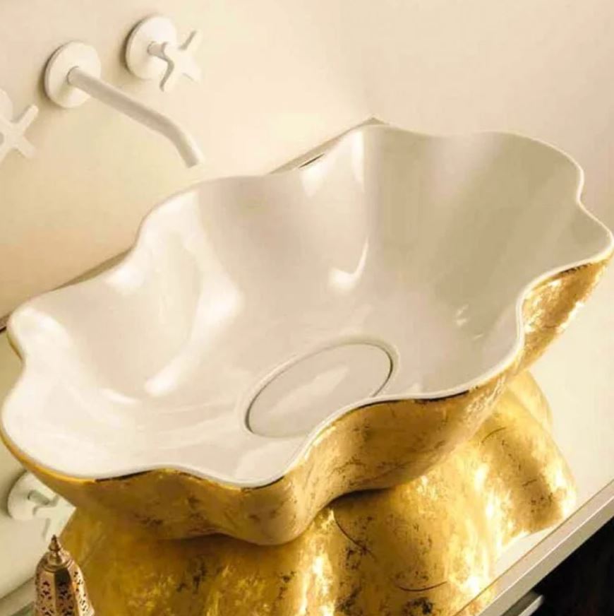 Vitruvit SEASTER Unique designer washbasin – sculptural ceramic sink for artistic bathrooms in Pakistan