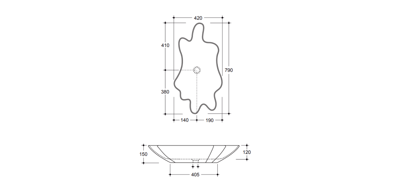 Unique designer basin – sculptural Italian washbasin for statement bathrooms