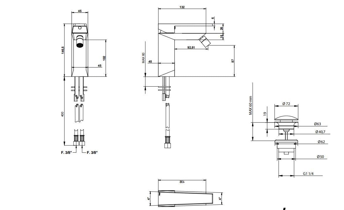 Stelth bidet mixer for bathroom in Pakistan