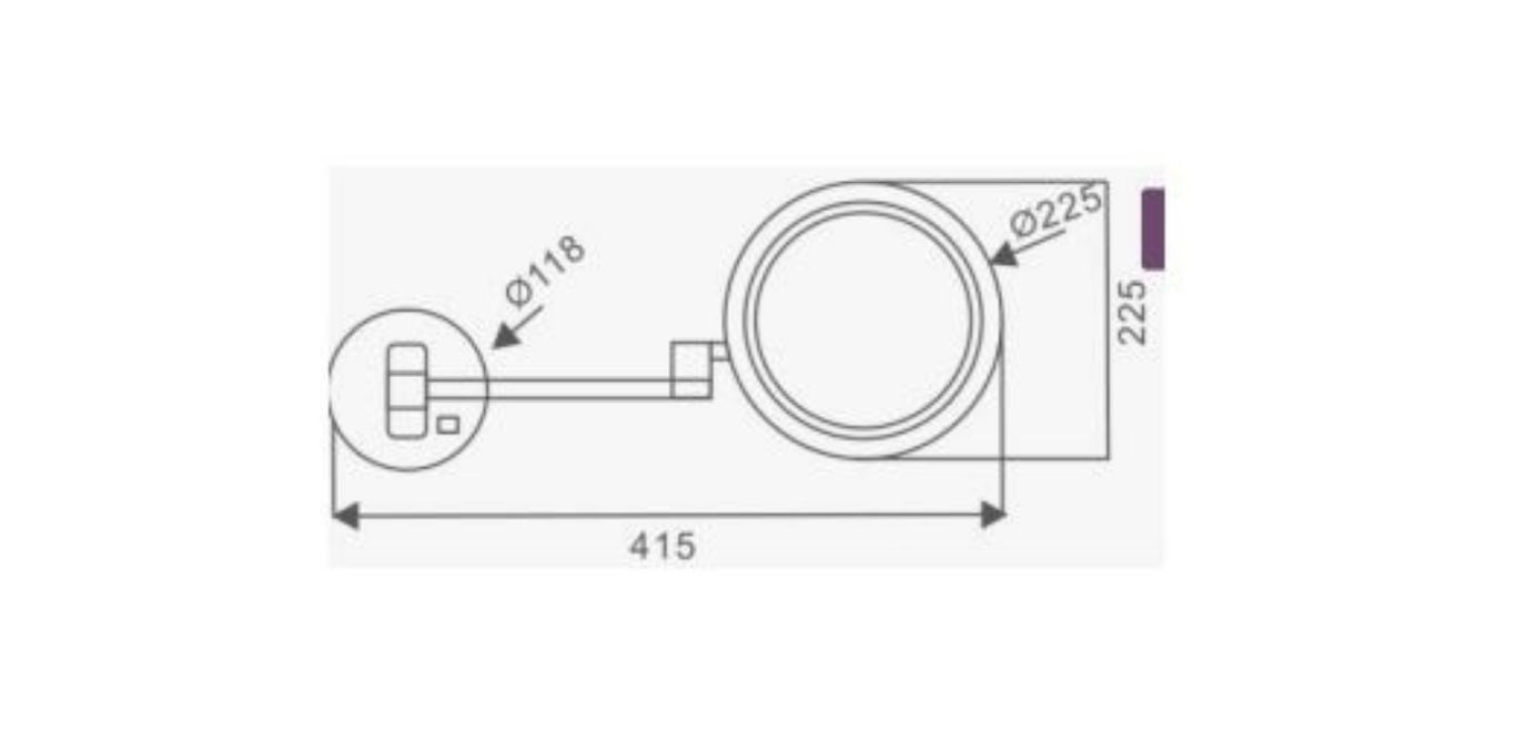 Wall Mounted Cosmetic Mirror with Light Circle in Pakistan – Sardars