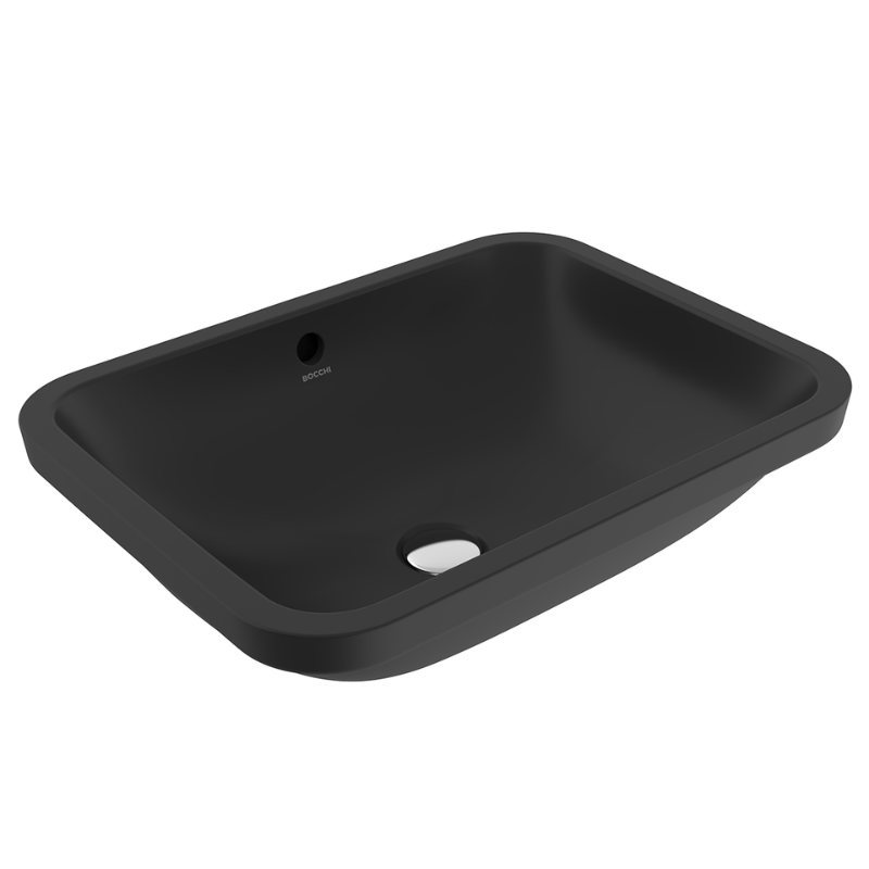 Bocchi Scala Arch undermount basin Matte Black 550mm — only matte black undercounter Bocchi Pakistan, Sardar & Co