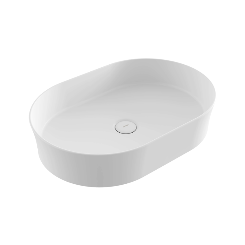 Bocchi Sottile countertop basin Matte White 115mm slim — premium vessel basin Pakistan, Sardar & Co