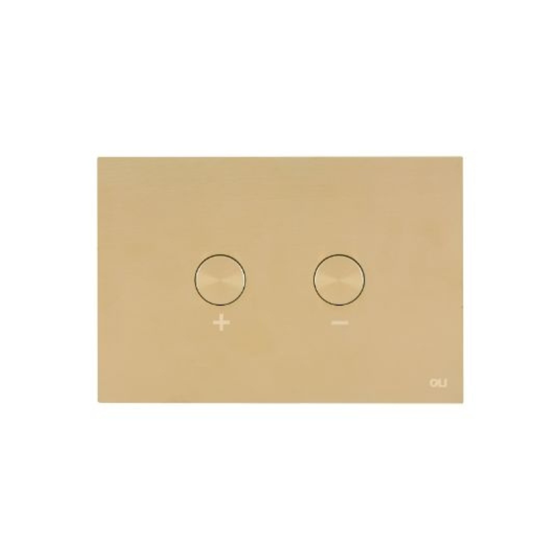 OLI BLINK stainless flush plate Brushed White Gold — exclusive finish Pakistan, Sardar & Co