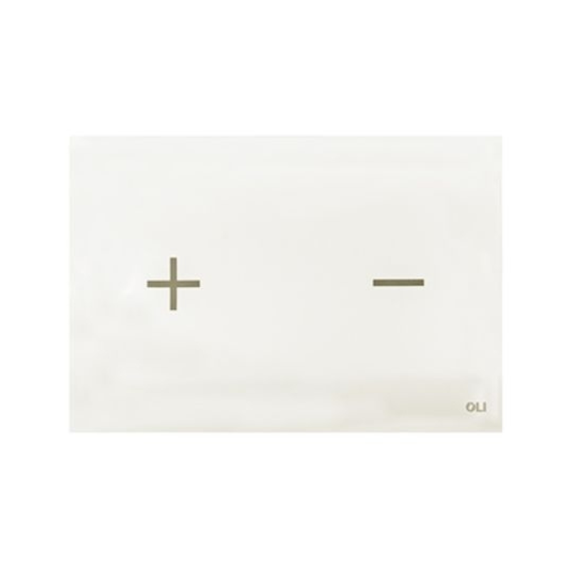 OLI Glassy glass flush plate White — luminous glass touchless flush Pakistan, Sardars