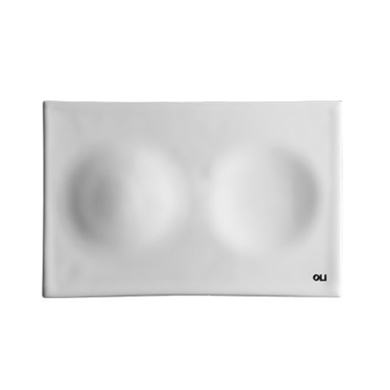 OLI Moon touchless flush plate White ceramic — capacitive sensor no-touch, Sardar & Co Pakistan