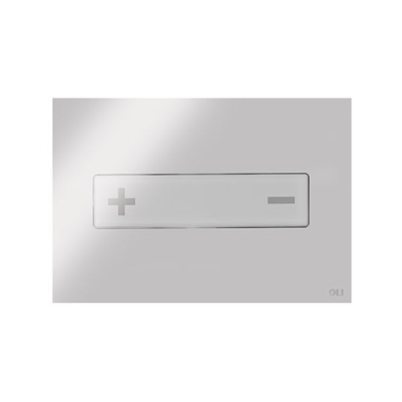 OLI Oceania glass steel flush plate Polished Chrome — universal stainless Pakistan, Sardar & Co Rawalpindi