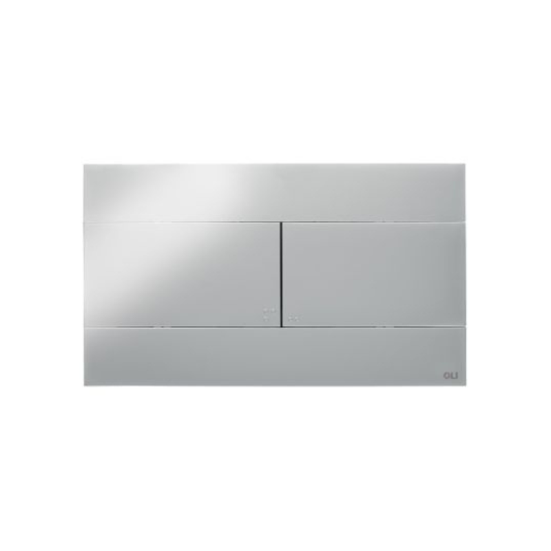 OLI SLIM slim flush plate Polished Chrome — mirror stainless flush plate Pakistan, Sardar & Co
